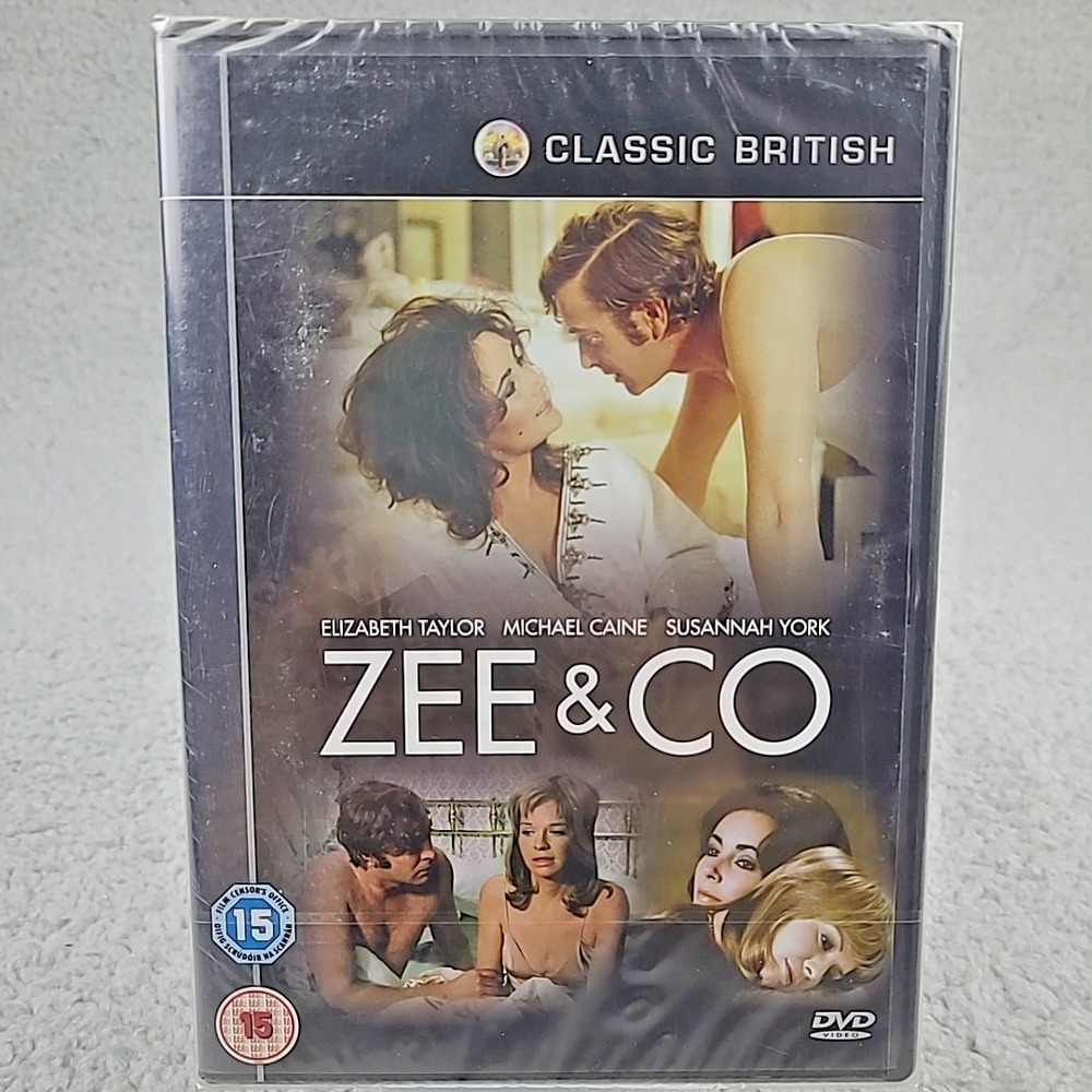 ZEE AND CO DVD 1971 PAL Region 2 Michael Caine Elizabeth Taylor Susannah York